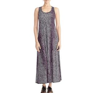 Rachel Rachel Roy Women Racerback Maxi Dress Bright Hyacinth Combo size‎ L